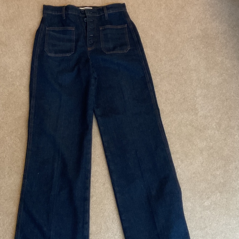 Reformation Dark Indigo Flare Jeans